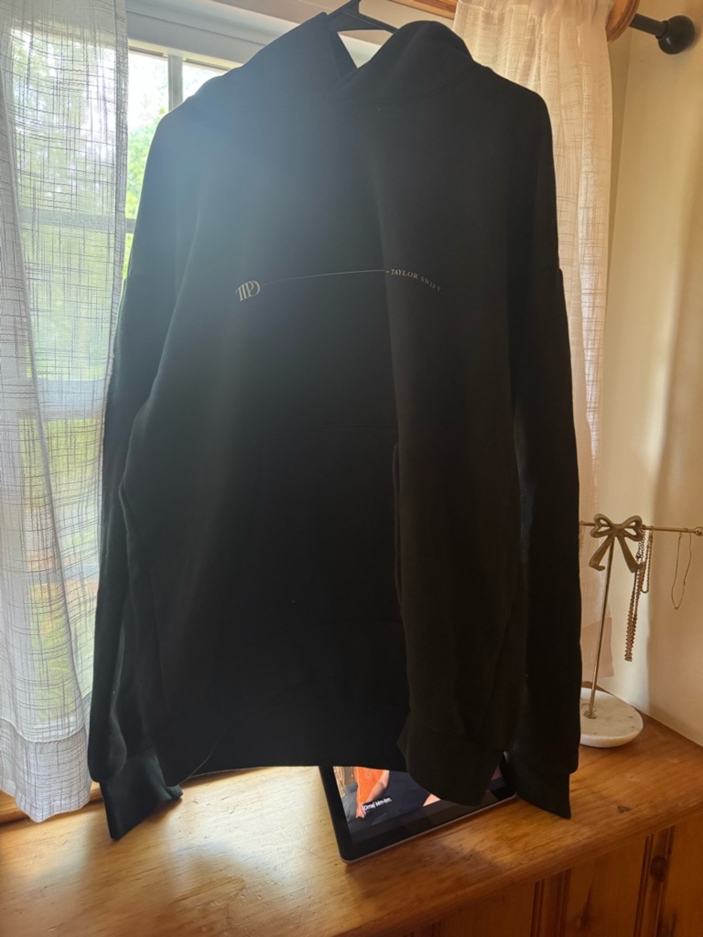 TTPD Black Hoodie Sweatshirt - Taylor Swift